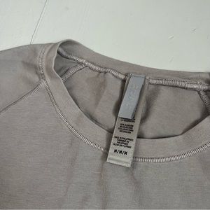 Skims grey new vintage crop raglan tee size M